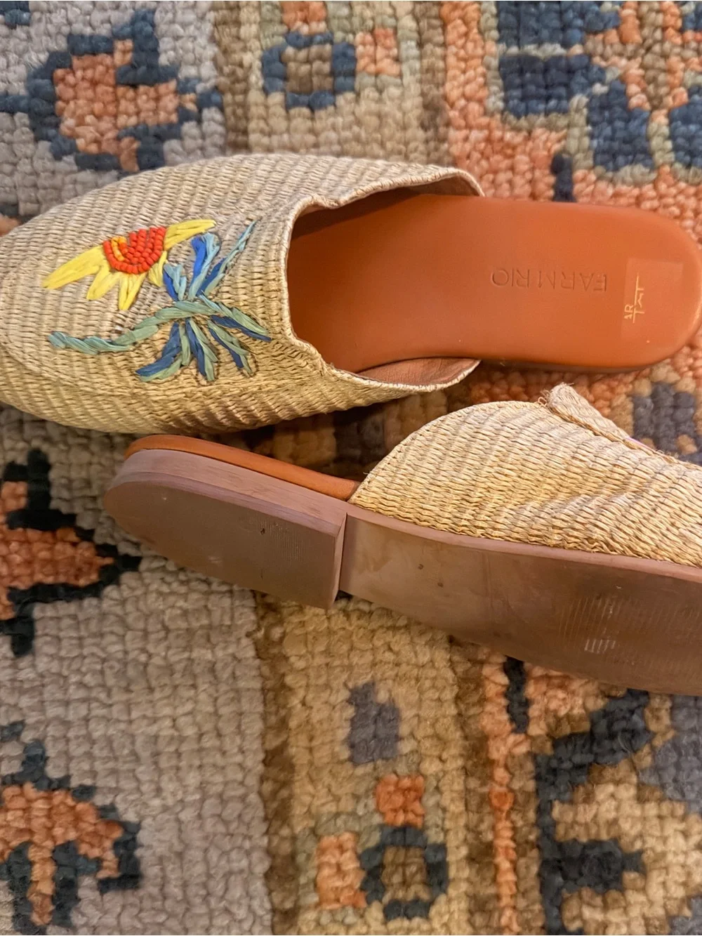 TROPICAL RAFFIA MULE - Picture 4 of 4